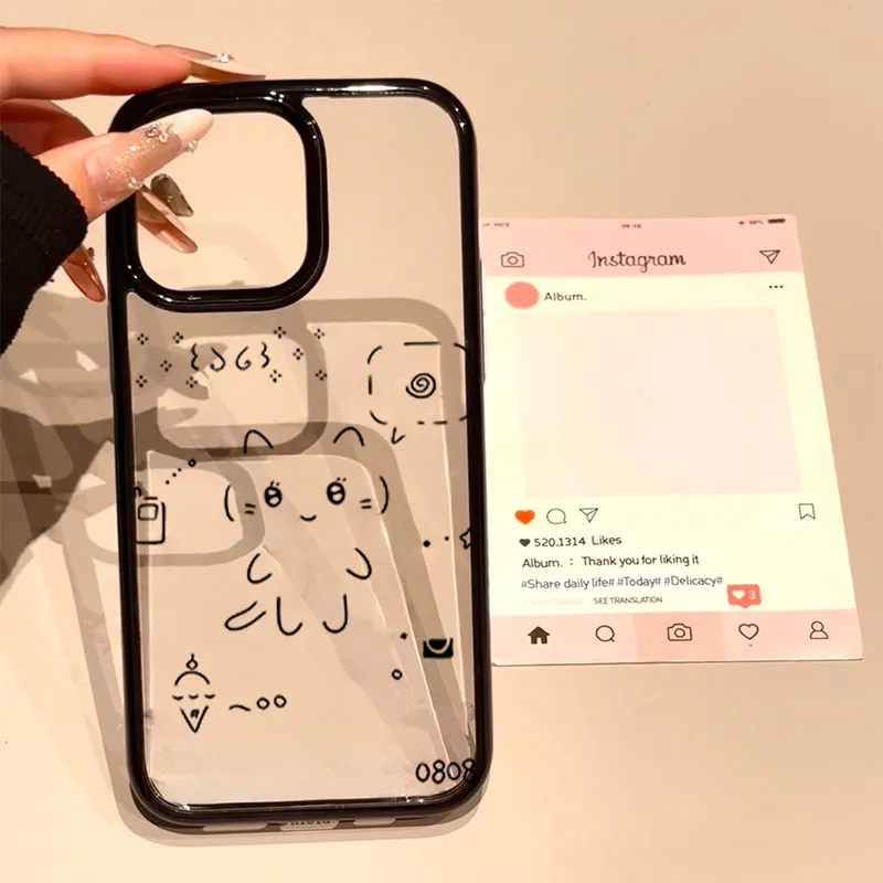 Ins Korean Lovely Line Rabbit  - Phone Cases Kawaii review and price