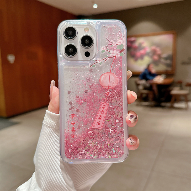 Peach Blossom Glitter Quicksan - Phone Cases Ysl review and price