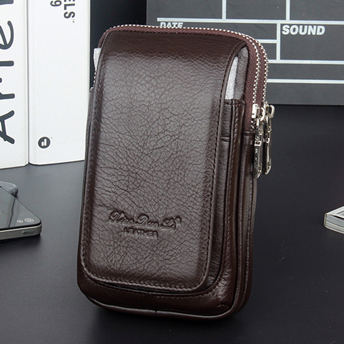 Men Genuine Leather Waist Fann - Phone Cases Blunt review and price