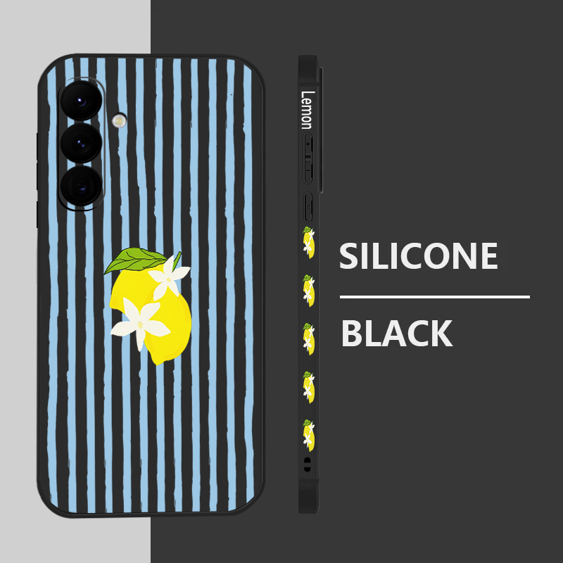 Stripe Lemon Print TPU Phone C - Phone Cases Samsung S25 review and price
