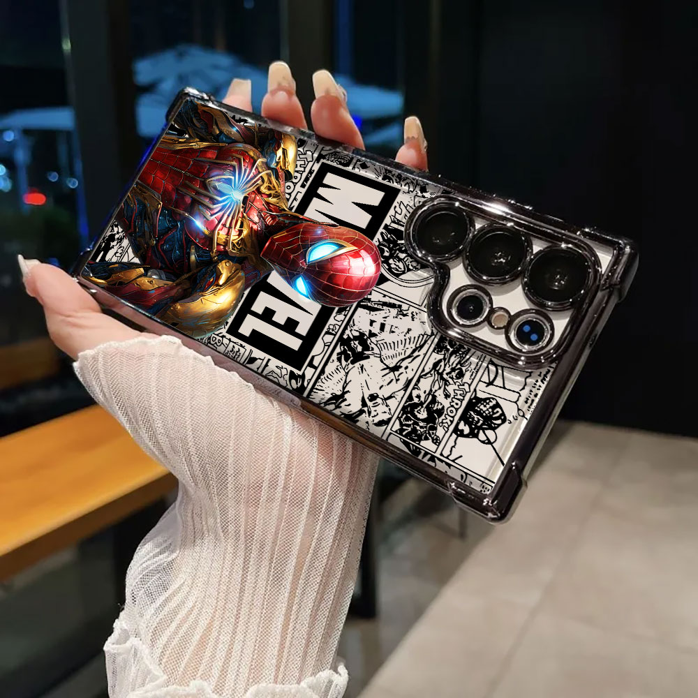 Marvel Spiderman Ironman Comic - Phone Cases Samsung S25 review and price