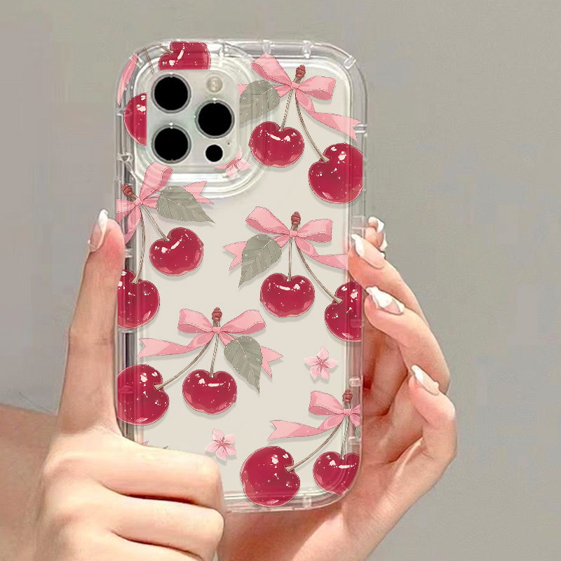 Korean Cute Cherry Bow Phone C - Phone Cases Iphone 11 review and price