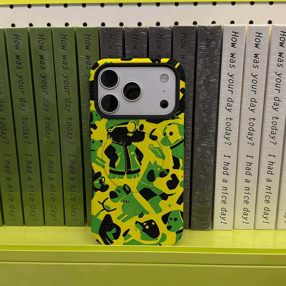 Yellow Green Dog Phone Case Fo - Phone Cases Yellow review and price