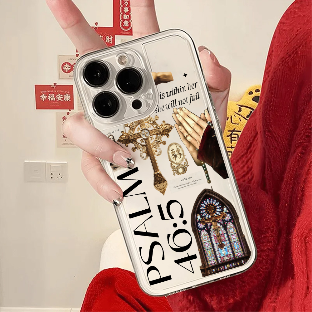 Saint Jesus Print Clear Phone  - Phone Cases Jesus review and price