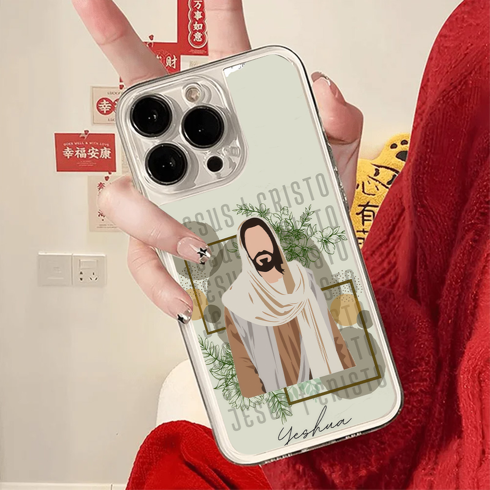 Saint Jesus Print Clear Phone  - Phone Cases Jesus review and price