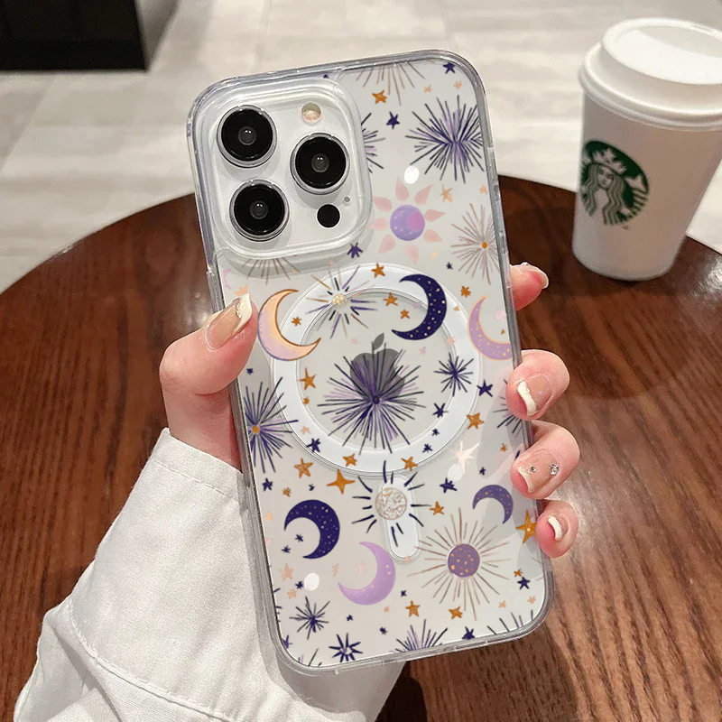 Romantic Sun Moon Stars Phone  - Phone Cases Store review and price