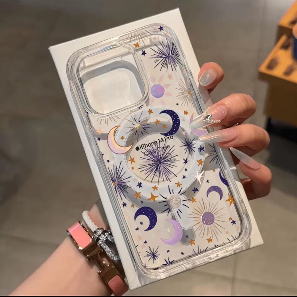 Romantic Sun Moon Stars Phone  - Phone Cases Store review and price