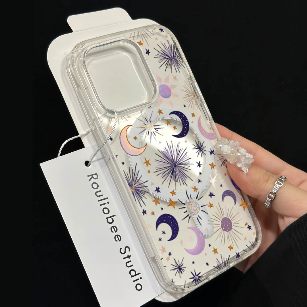 Romantic Sun Moon Stars Phone  - Phone Cases Store review and price
