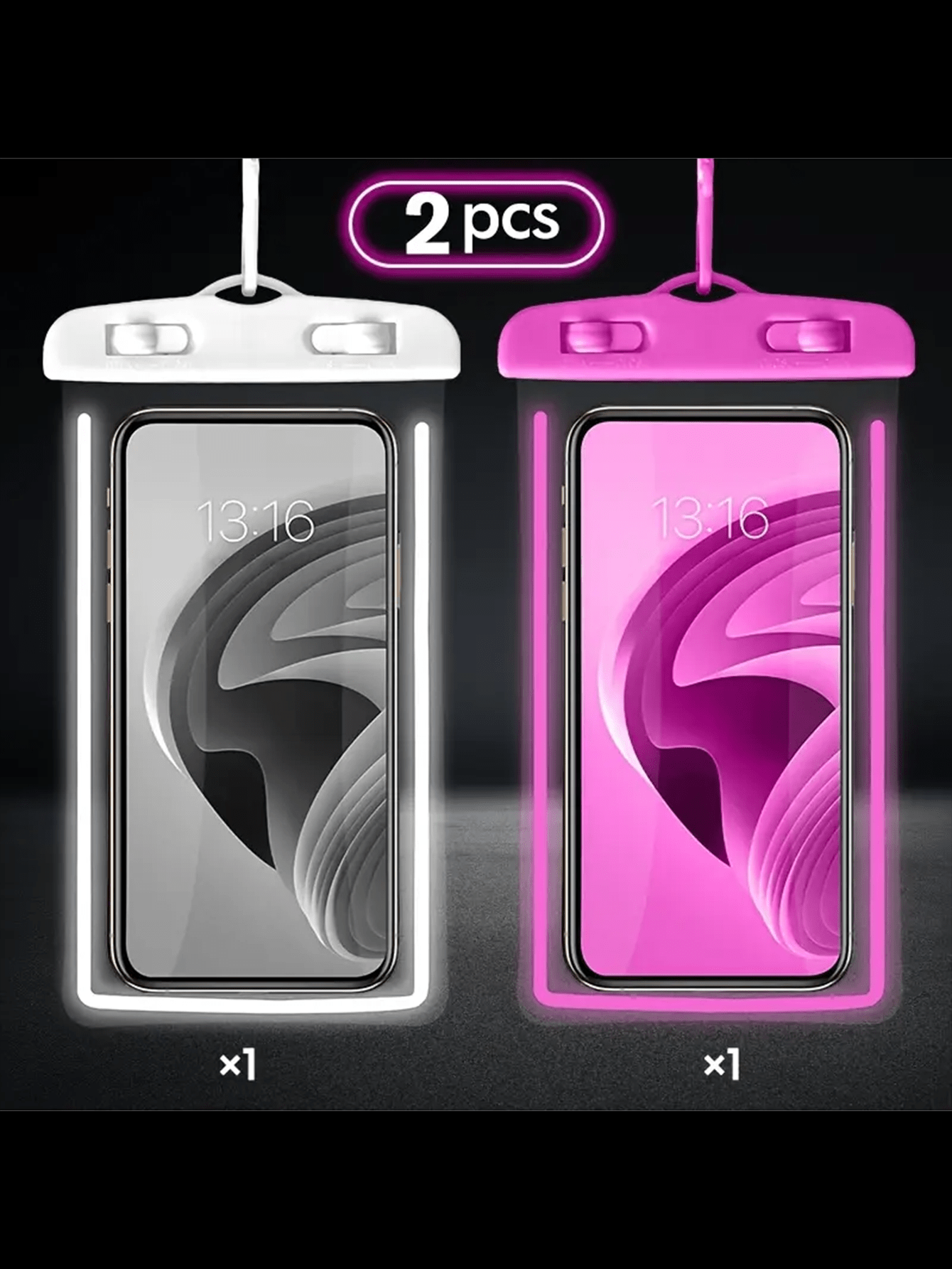 2-Pack Luminous Waterproof Pho - Phone Cases With Pictures review and price