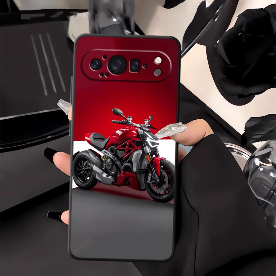 Red Motorcycle Funda Phone Cov - Phone Cases Google Pixel 9 review and price