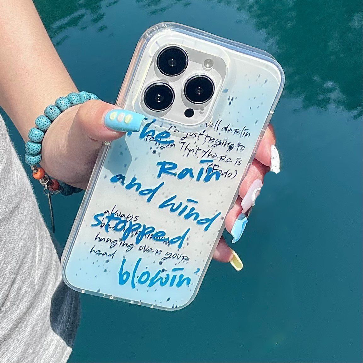 Simple Blue Blunt Gradient Eng - Phone Cases Blunt review and price
