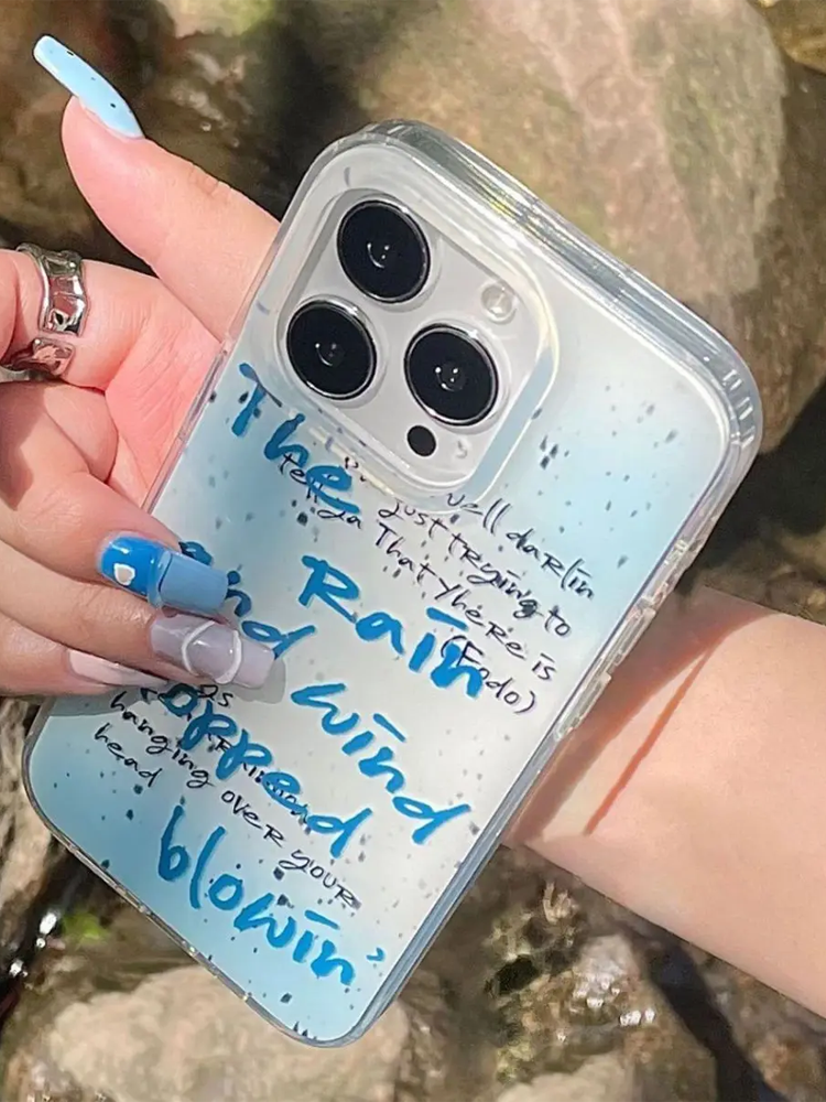 Simple Blue Blunt Gradient Eng - Phone Cases Blunt review and price