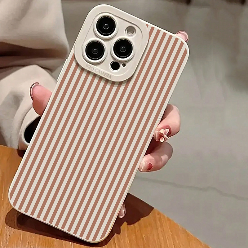 Pink Striped Painted Anti-Drop - Phone Cases Iphone 11 review and price